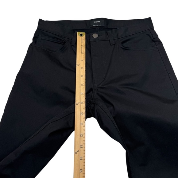 Theory Haydin Straight Slim Fit Black Pants - Picture 9 of 11